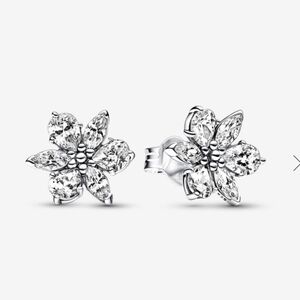 Pandora sparkling full herbarium cluster stud earrings